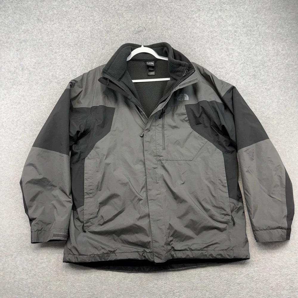 The North Face‎ 2-in—1 Goretex Jacket Men XL Black Insulated Lined 2 Piece EUC